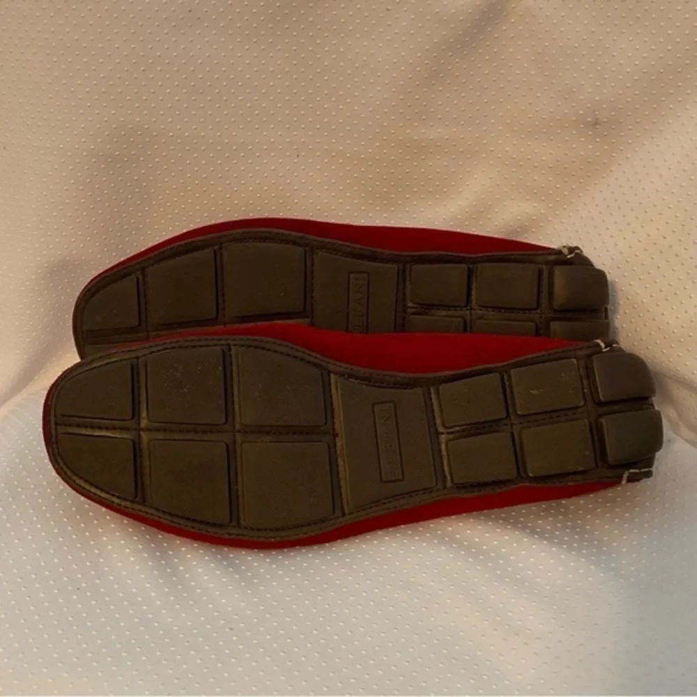 Alfani Shoes Mens Size 9M Red‎ Slip On Loafers Leather